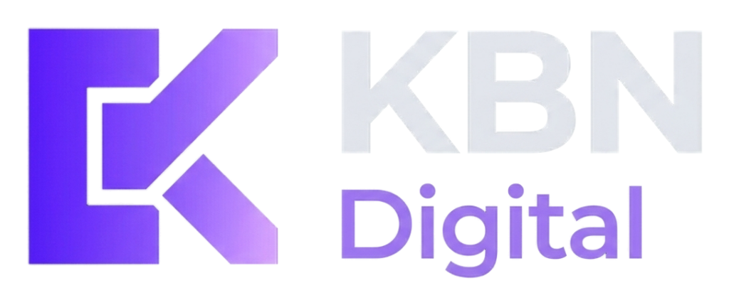 kbn digital logo transparent fond sombre